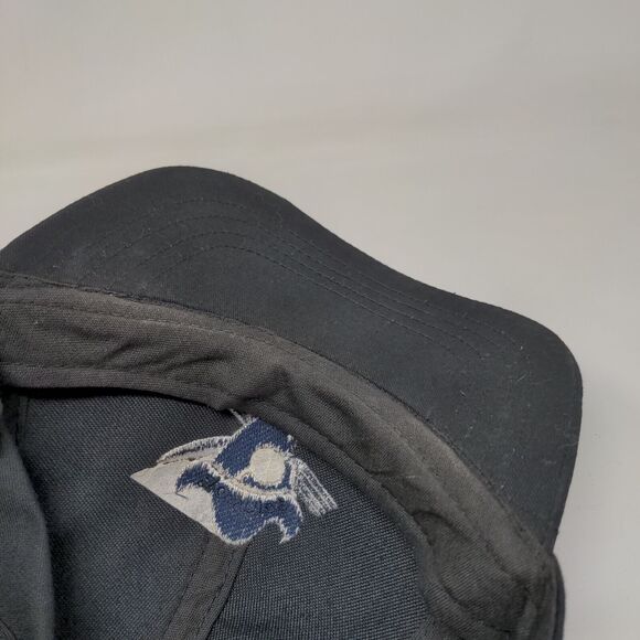 Townies Strapback Hat Black One Size Adjustable Embroidered Vented Holes Cotton - Picture 7 of 8